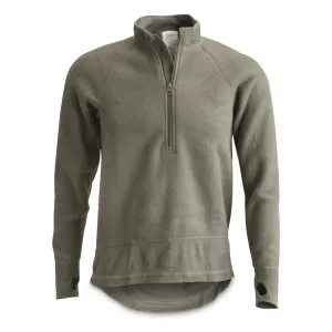U.S. Military Surplus FREE EWOL Fire-Resistant Fleece Quarter-zip Shirt New