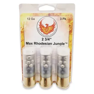 Phoenix Rising Max Rhodesian Jungle 12 Gauge 2 3/4" Mixed Buckshot 3 Rounds