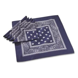 Mil-Tec Blue Western Bandanas 6 pack