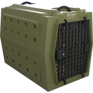 RUFF LAND Intermediate Single Door Dog Kennel | OD Green