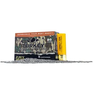 APEX AMMUNITION Turkey TSS Greenleaf 20 Gauge 3" 1-5/8oz #9/10 Shotgun Ammunition | 5 Rounds