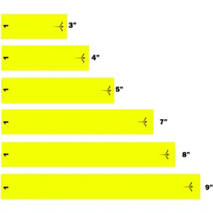 WHITEWATER ARCHERY SOLID NEON YELLOW WRAP .246 15PK
