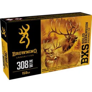 BROWNING AMMO 308 Win 150Gr BXS BigGame/Deer 20rd
