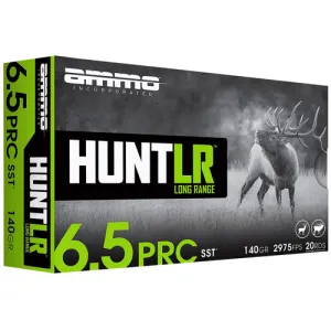 AMMO INC 6.5 PRC 140Gr SST Hunt LR 20rd