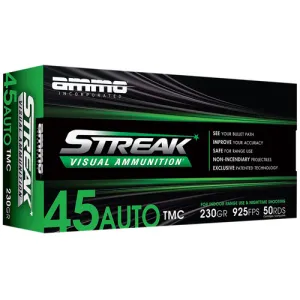 AMMO INC 45 Auto 230Gr TMC Streak Target 50rd