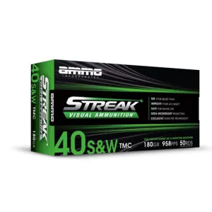 AMMO INC 40 S&W 180Gr TMC Streak Target 50rd
