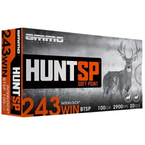 AMMO INC 243 Win 100Gr Hunt SP 20rd
