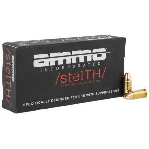 AMMO INC 9mm 147Gr TMC Stelth Subsonic 50rd