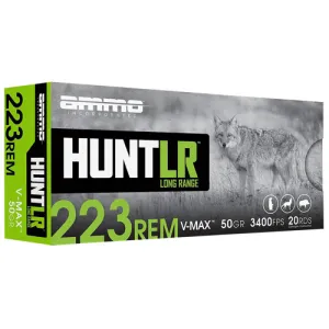 AMMO INC 223 Rem 50Gr V-Max Hunt LR 20rd