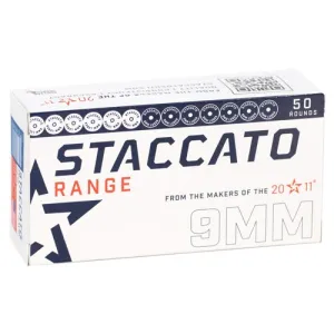 STACCATO Range 9mm 124Gr FMJ 50rd