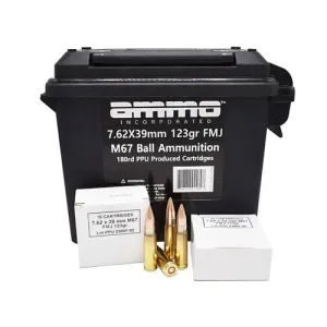 AMMO INC 7.62x39 Incorporated 123Gr Full Metal Jacket 180rd