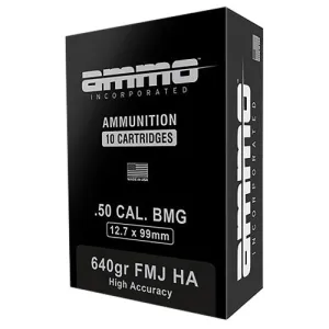 AMMO INC 50 Cal Signature 640Gr Full Metal Jacket 10rd