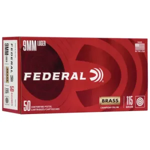 FEDERAL AMMO - 1 Case LIMIT 9mm 1000rd Case 115Gr FMJ RN