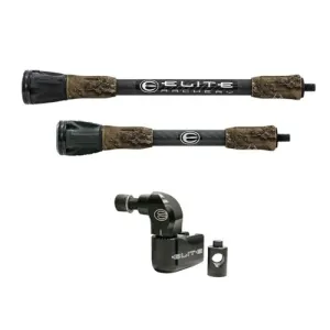 ELITE ARCHERY Carbon Micro Stabilizer Kit 8/10" -Realtree Excape