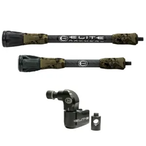 ELITE ARCHERY Carbon Micro Stabilizer Kit 8/10" - Pure Whitetail