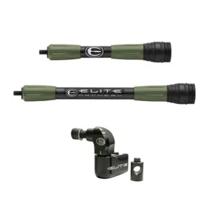 ELITE ARCHERY Carbon Micro Stabilizer Kit 8/10" - OD Green
