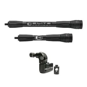 ELITE ARCHERY Carbon Micro Stabilizer Kit 8/10" - Black
