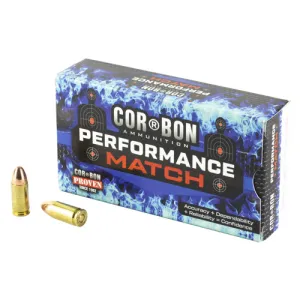 CORBON AMMO 9mm 147Gr Performance Match Full Metal Jacket 50rd