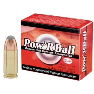 CORBON AMMO 9mm +P 100Gr Pow'rBall Polymer-Tipped 20rd