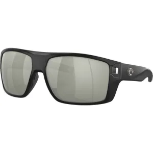 COSTA Diego 580G Grey Silver Polarized Sunglasses | Matte Black Frames