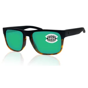 COSTA Spearo 580G Green Mirror Polarized Sunglasses | Black Shiny Tortoise Frames