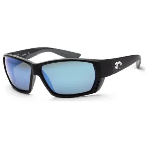 COSTA Tuna Alley 580G Blue Mirror Polarized Sunglasses | Matte Black Frame