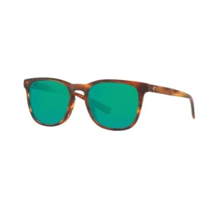 COSTA Sullivan 580G Green Mirror Polarized Sunglasses | Matte Tortoise Frames