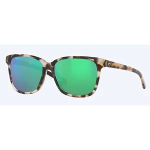 COSTA May 580G Green Mirror Polarized Sunglasses | Shiny Tiger Frames