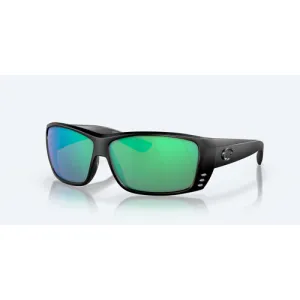 COSTA Cat Cay 580G Green Mirror Polarized Sunglasses - Blackout Frame
