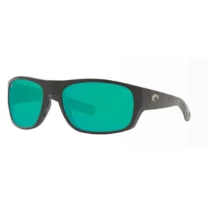 COSTA Tico 580P Green Mirror Polarized Sunglasses | Matte Black Frame