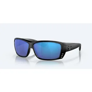 COSTA Del Mar Cat Cay 580P Blue Mirror Polarized Sunglasses | Blackout Frame