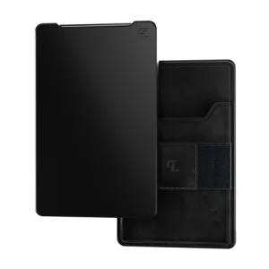 GROOVE LIFE Leather Wallet Gun Metal Black