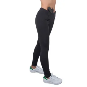 UNDERTECH Women's Concealed Carry Original Full Length Leggings - Right Hand | Black