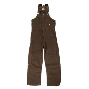 BERNE WORKWEAR Deluxe Insulated Bib Overall Mens Bark