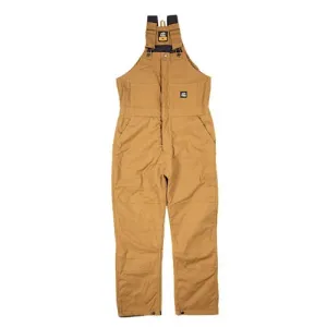 BERNE WORKWEAR Heritage Insulated Duck Bib Overall Brown Duck