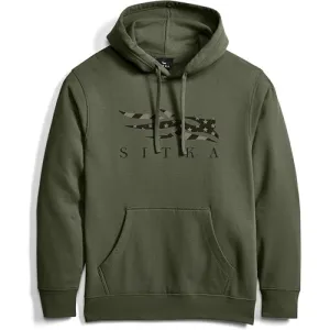 SITKA Icon Flag Pullover Hoody Olive Green