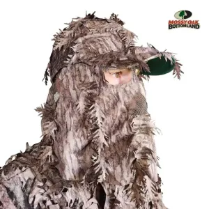 QUICKCAMO 2-in-1 3D Leafy Face Hooded Pullover | Mossy Oak Bottomland