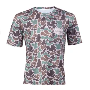 FIELDSTONE DRY-FIT POCKETED SS CAMO PLUS SIZE
