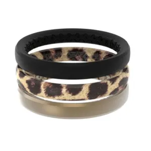 GROOVE LIFE Ring Stackable Leopard / Gold / Black