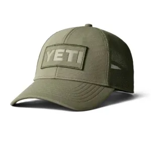 YETI Core Patch Trucker Hat Olive on Olive
