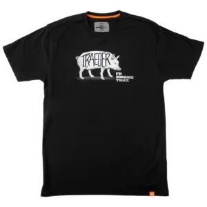 TRAEGER I'd Smoke That Pig T-Shirt Black Plus Size