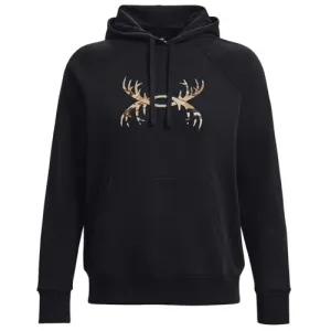 UNDER ARMOUR Men's UA Rival Fleece Antler Hoodie - Black