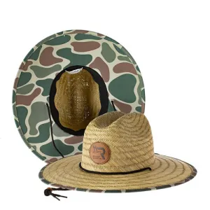 ROOST WATERFOWL Roost Leather Patch Straw Hat
