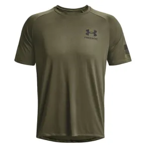 UNDER ARMOUR Men's UA Tech Freedom Short Sleeve - Green