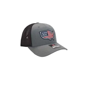 KYGUNCO US Flag 502 Patch - Gray / Black