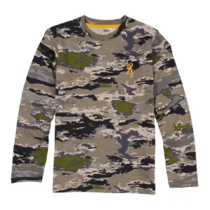 BROWNING Youth Wasatch Long Sleeve Shirt - ORVIX Camo