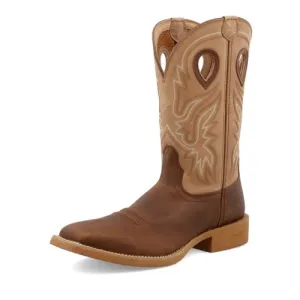 TWISTED X Men's 11" Tech X Leather Boot w/ Pull Tabs - Hazel & Sand