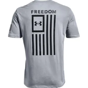 UNDER ARMOUR Freedom Flag T-Shirt | Steel Grey & Black