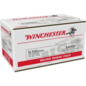 WINCHESTER AMMO 5.56 NATO 193 55 FMJ Win LC 100rd Bulk