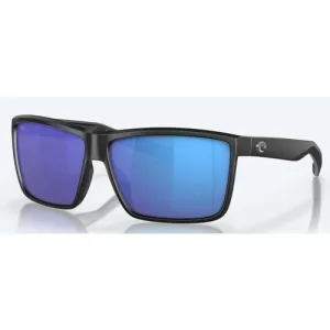 COSTA Rinconcito 580G Blue Mirror Polarized Sunglasses | Matte Black Frame